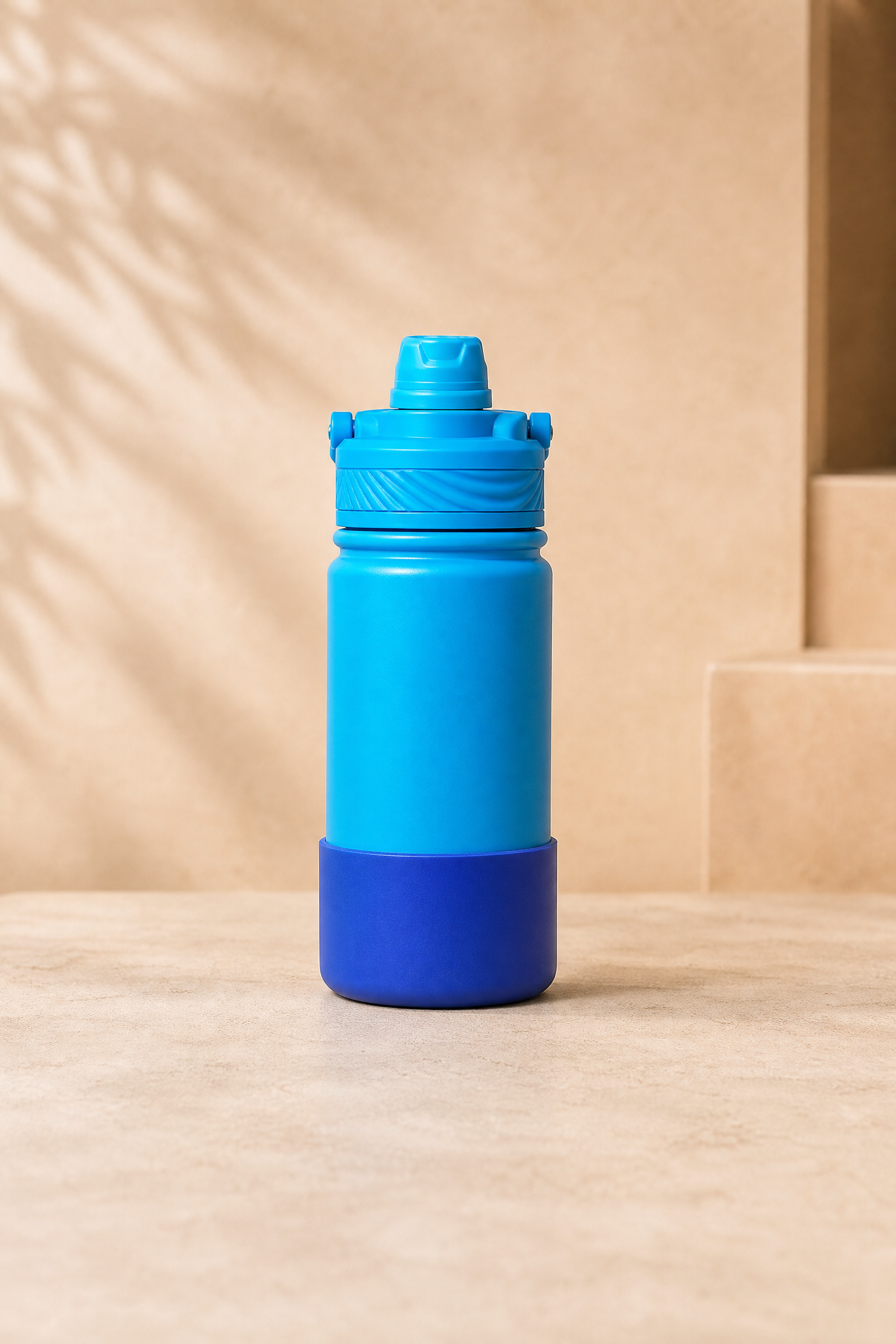 Garrafa Térmica 350 ml com Bico Canudo e Protetor de Silicone